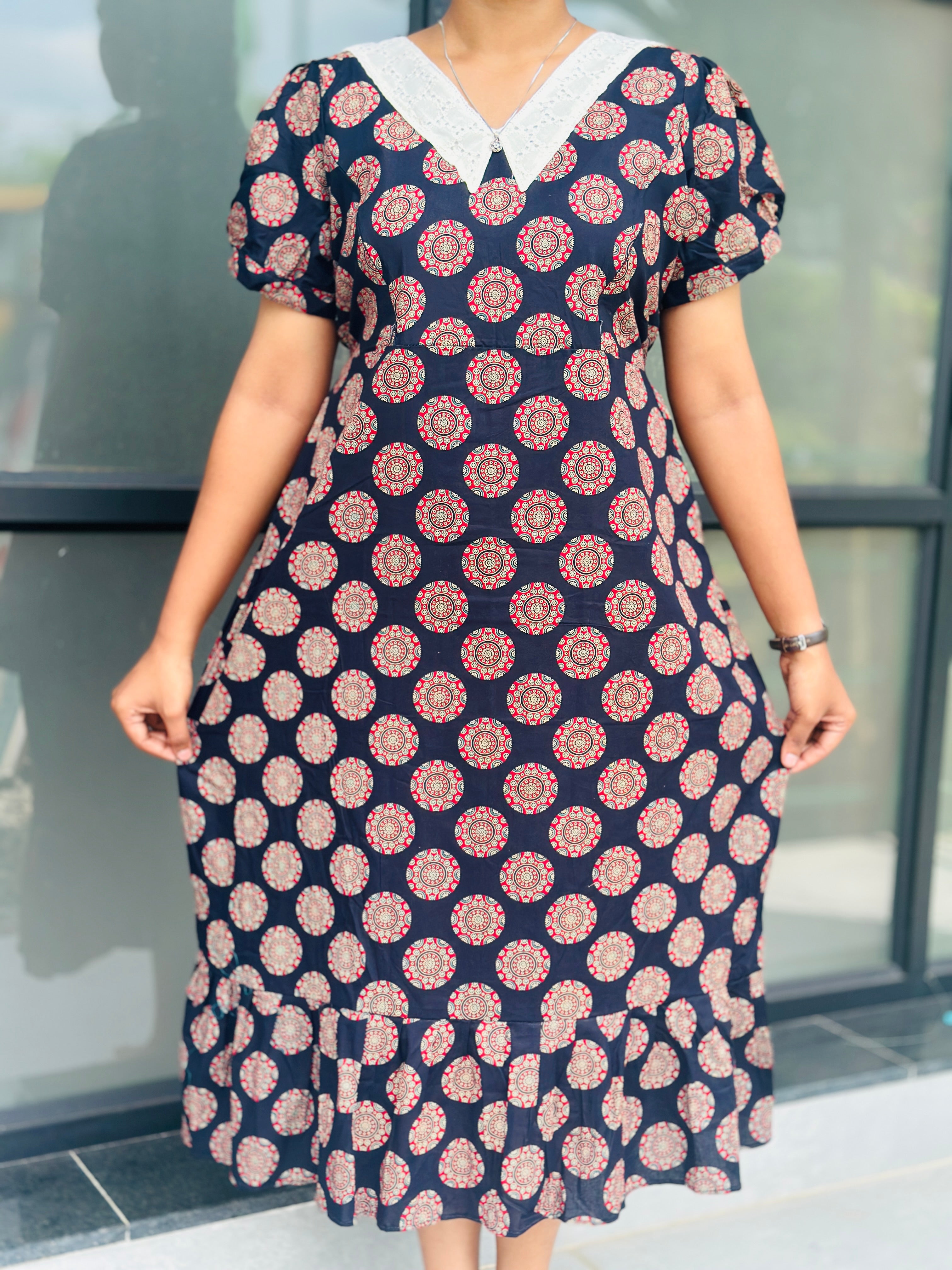 Peterpan collar non feeding frock