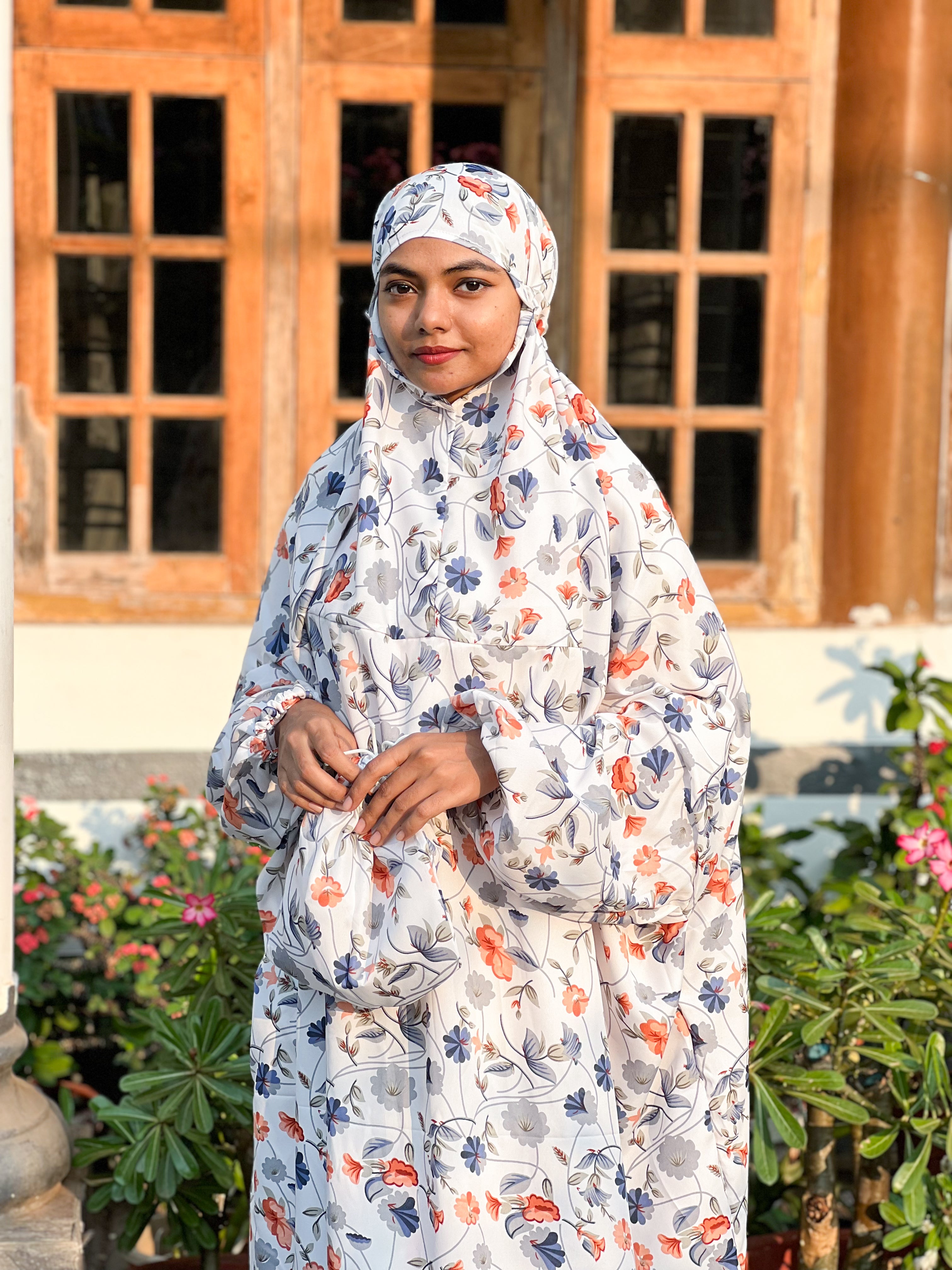 Premium Floral crepe prayer dress
