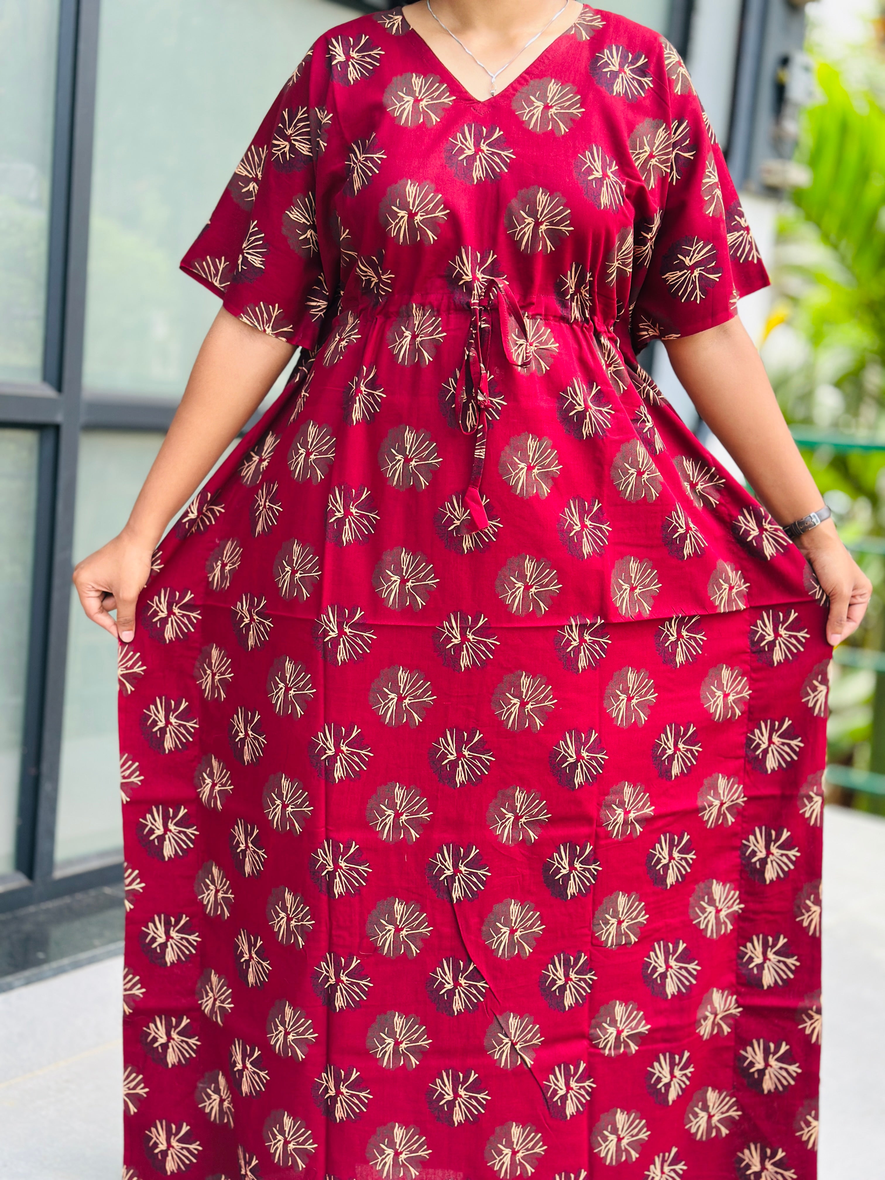 Ajrak feeding kaftan