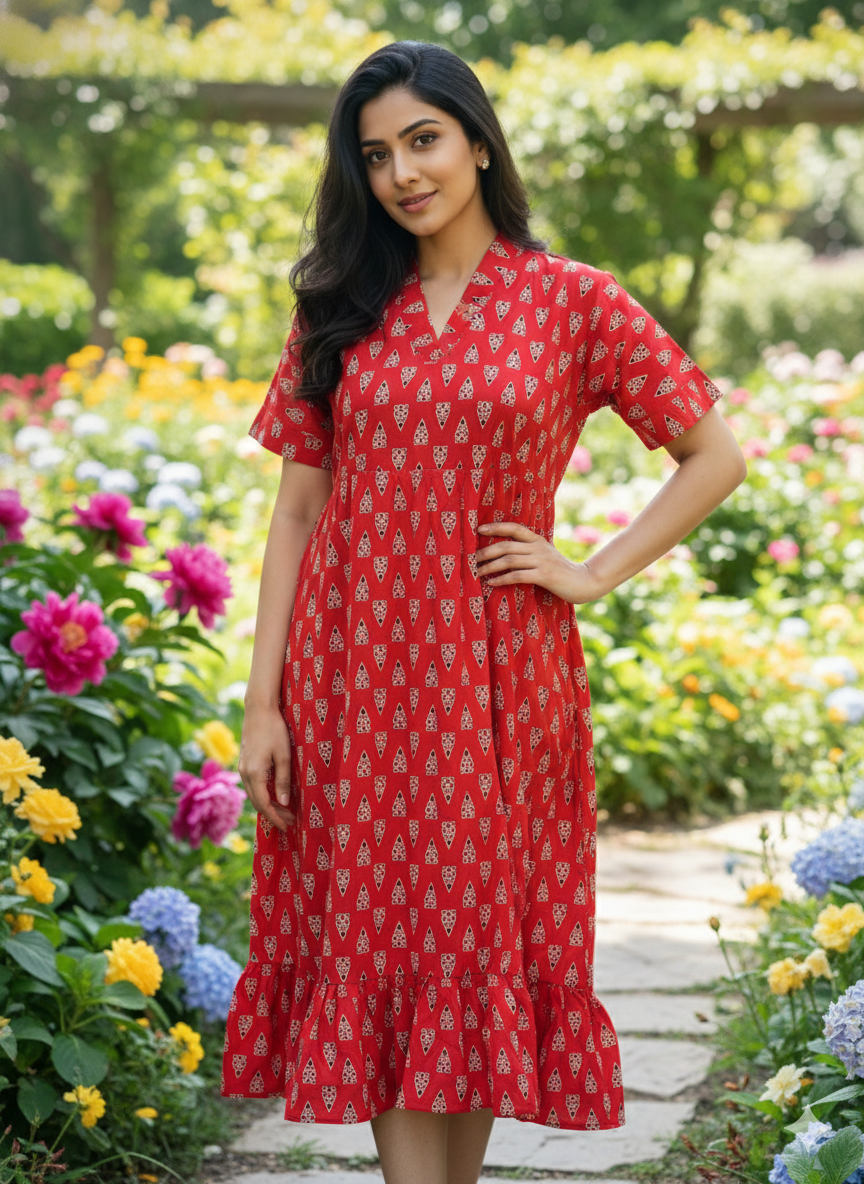 Collar neck feeding frock