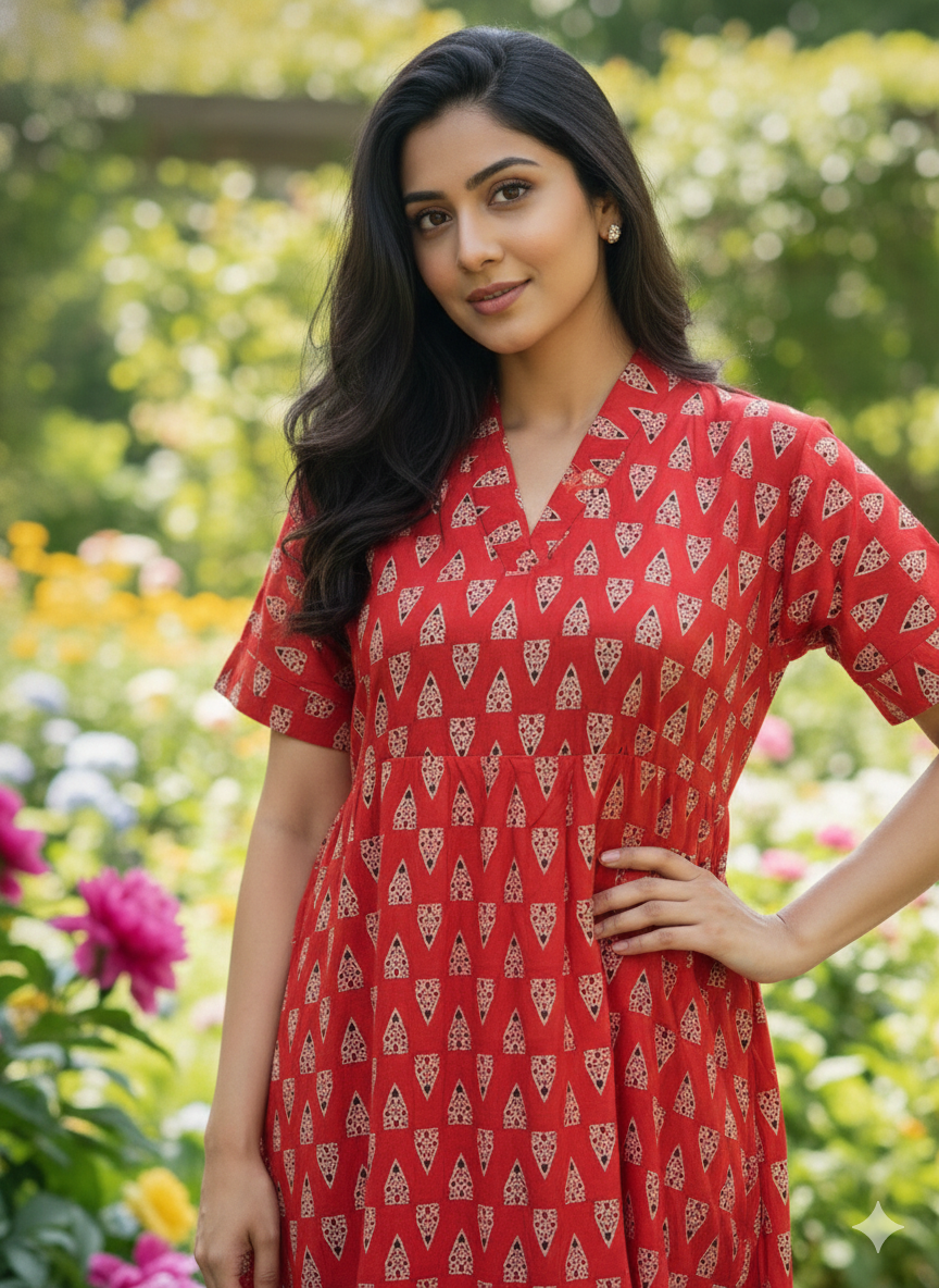 Collar neck feeding frock