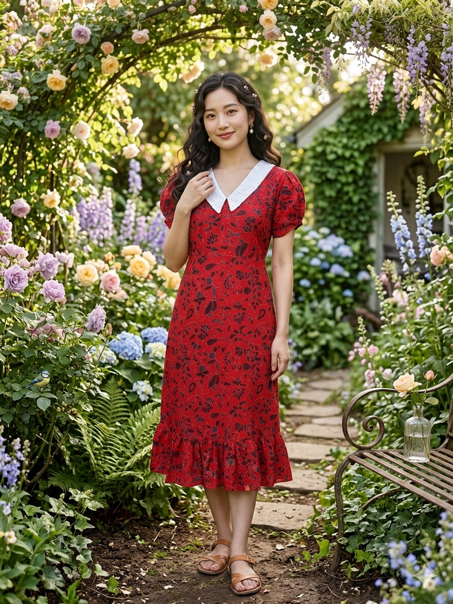 Peterpan collar non feeding frock