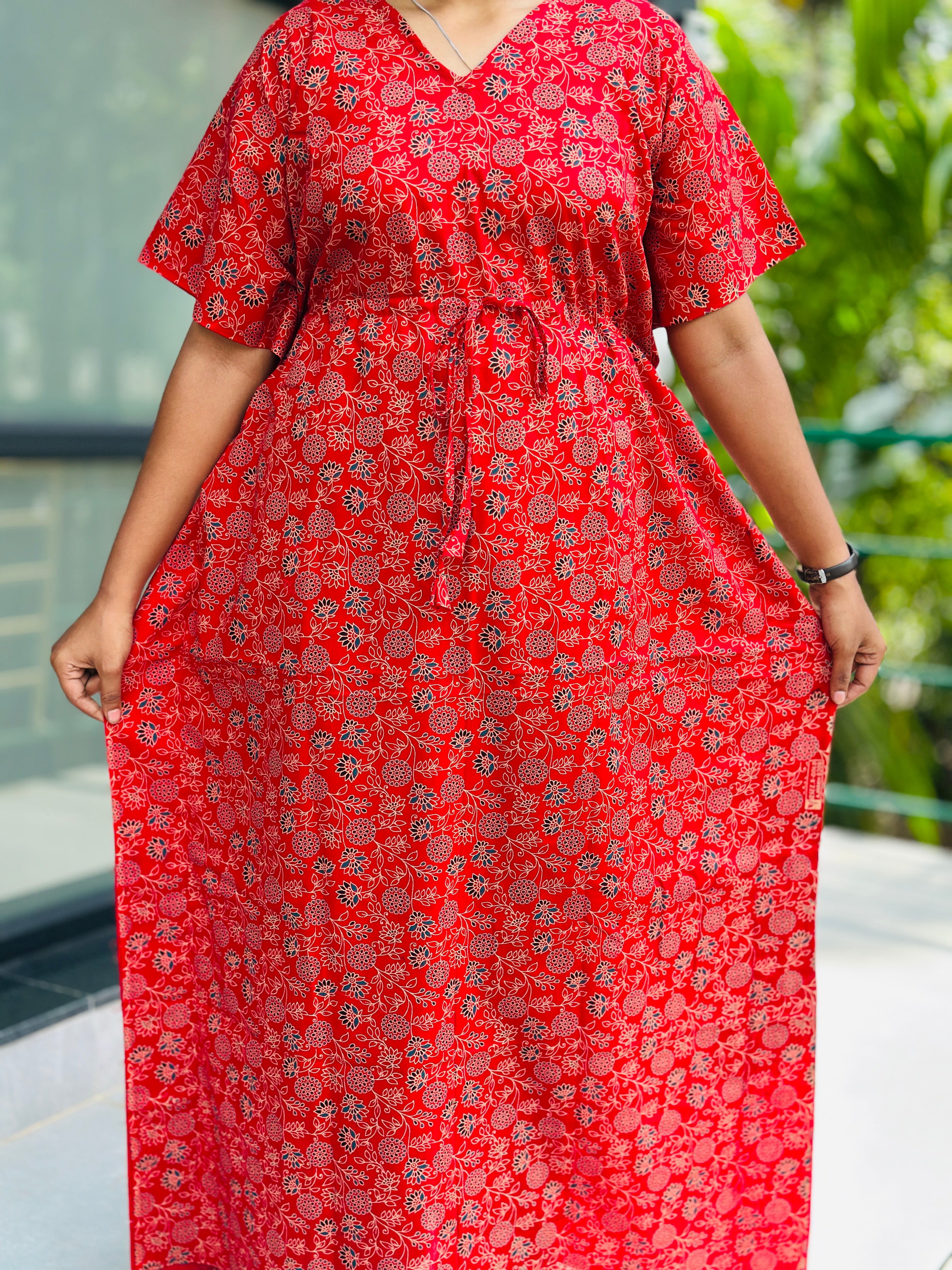 Ajrak Floral nonfeeding kaftans