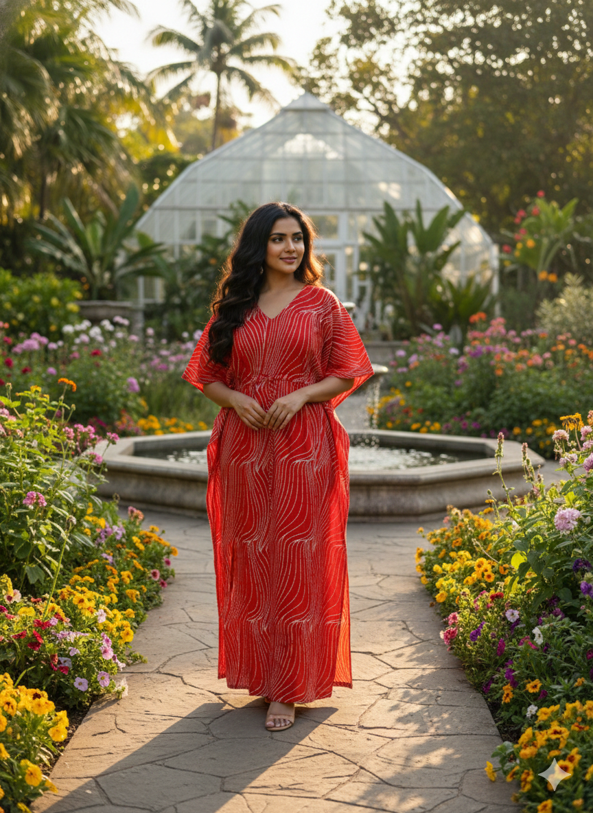 Zigzag feeding kaftans