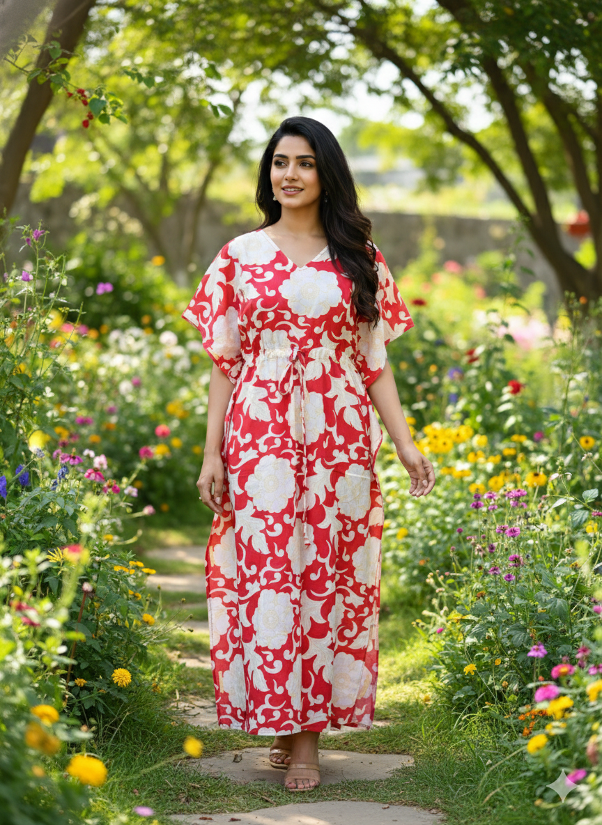 Floral feeding kaftans