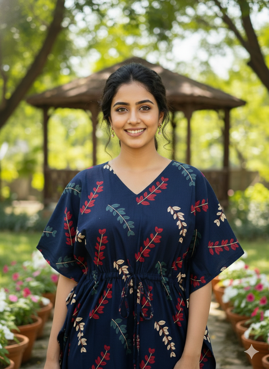 Ajrak feeding kaftans