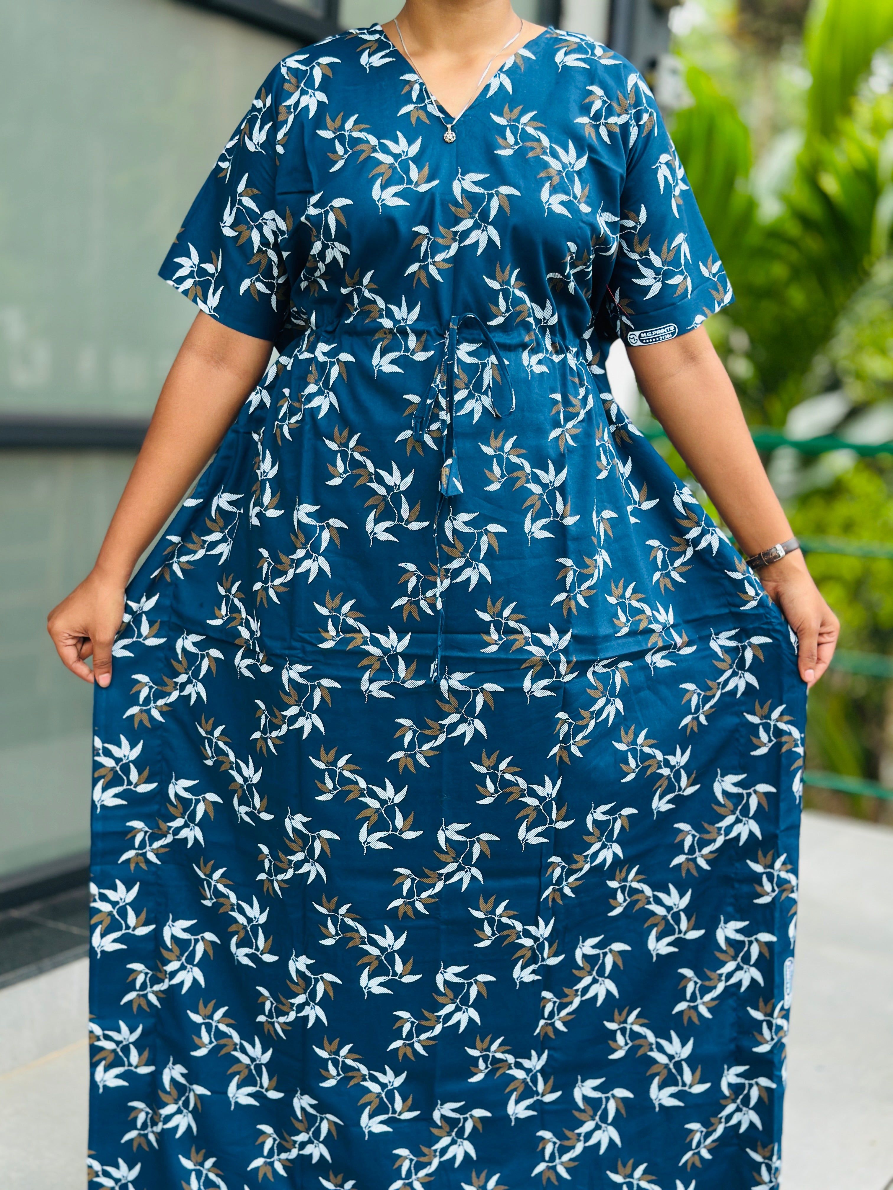 Floral nonfeeding kaftans