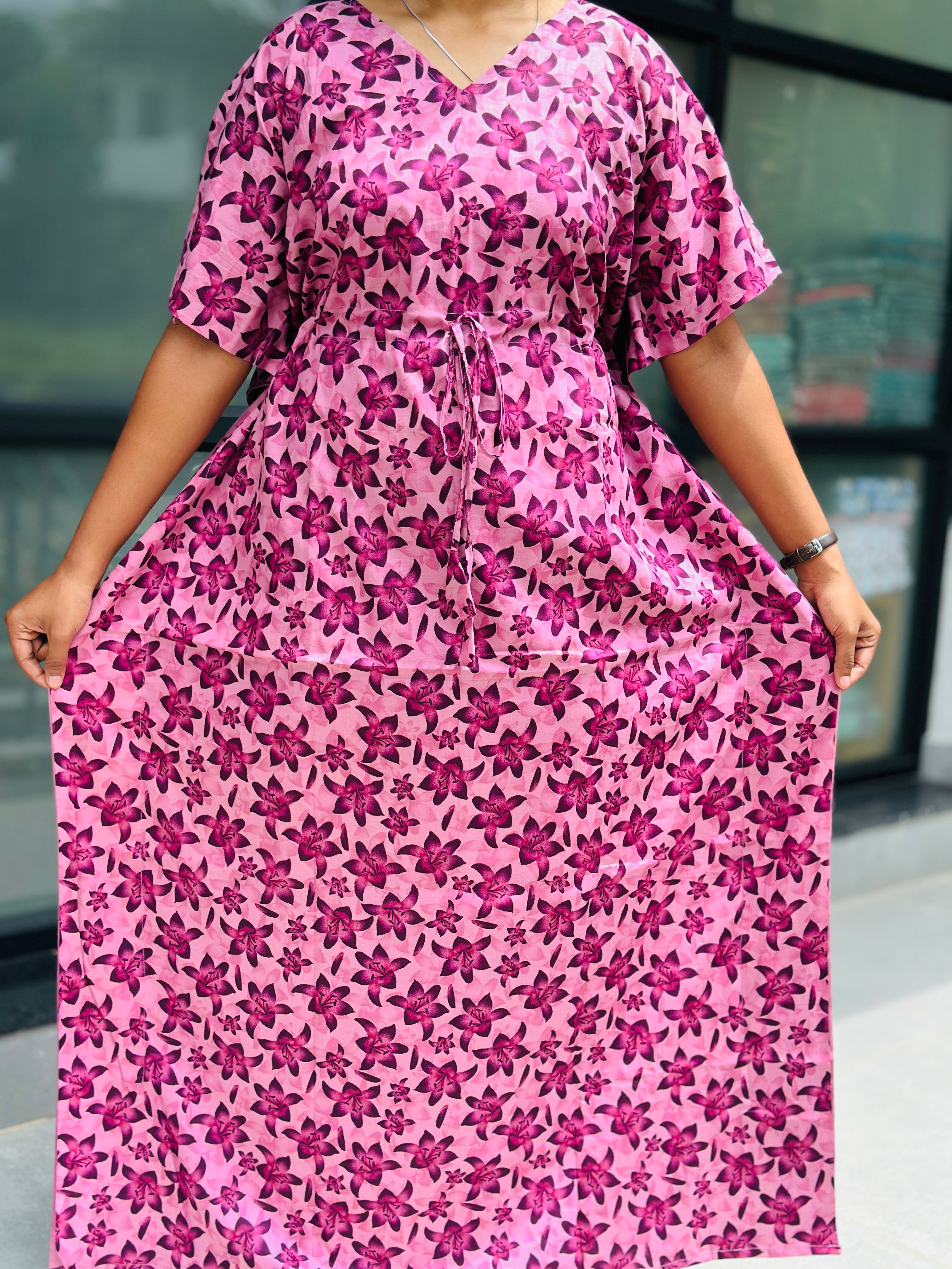 Floral feeding kaftan