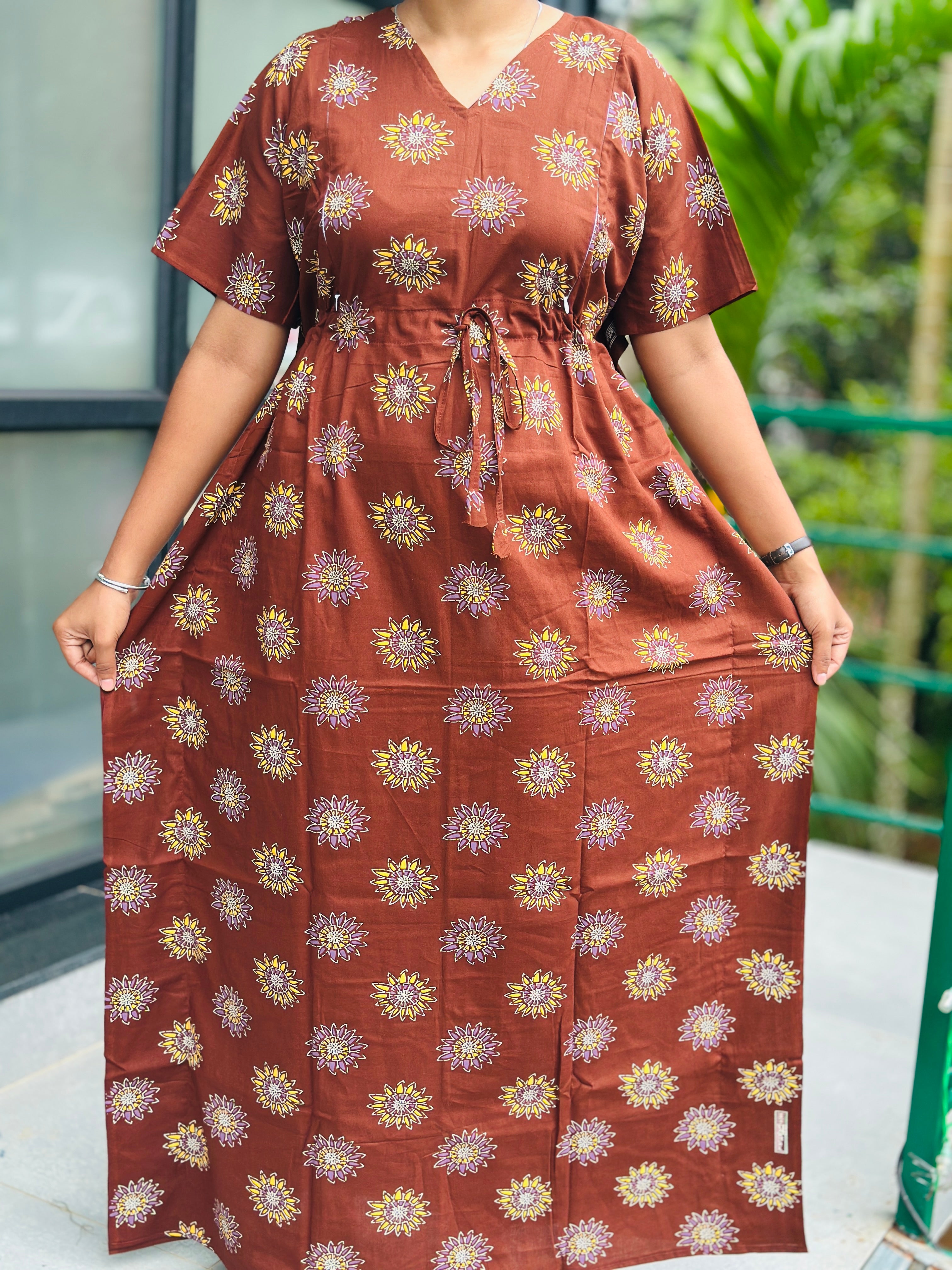 floral feeding kaftan