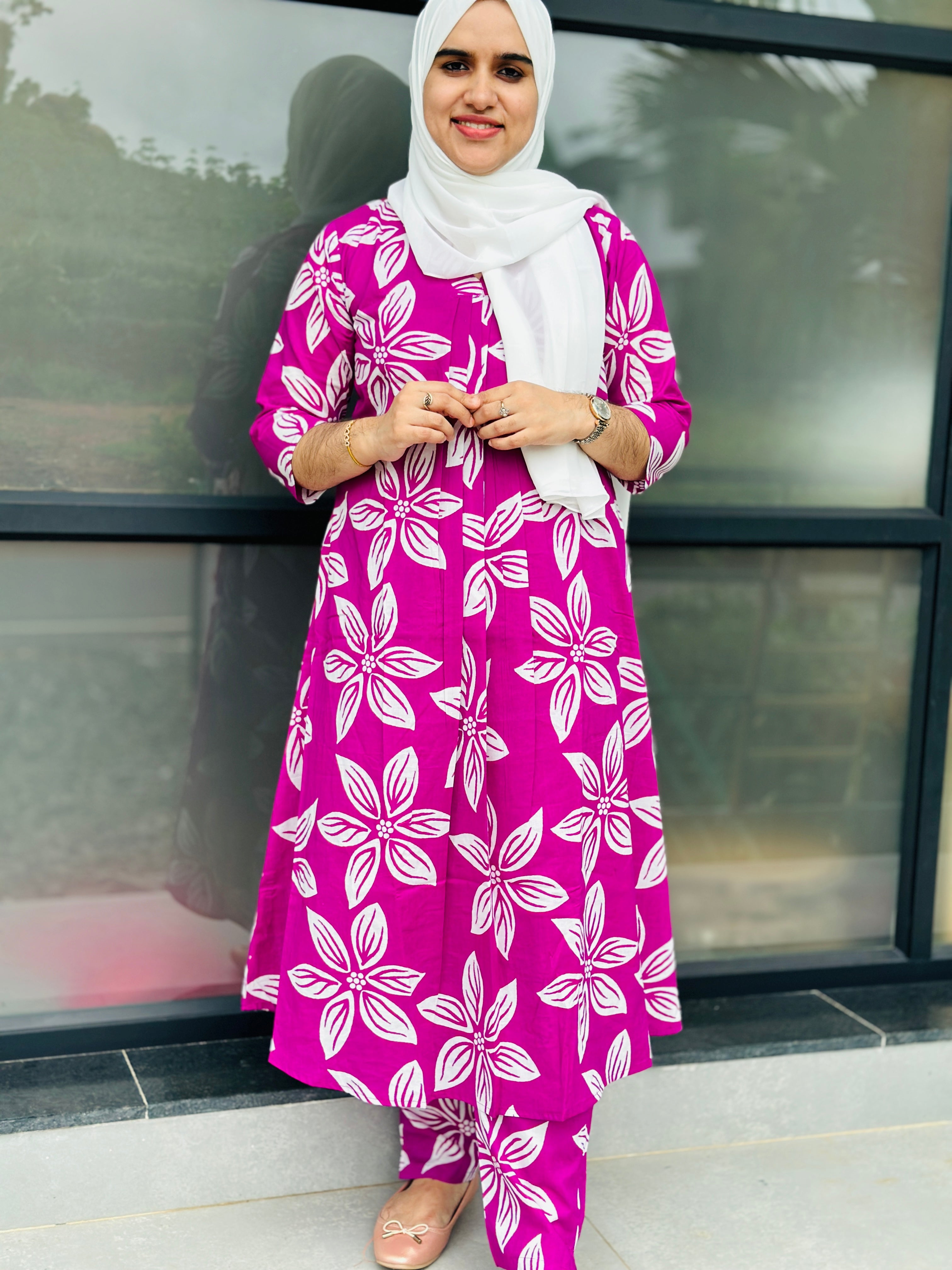 COTTON A-LINE  COORD SET