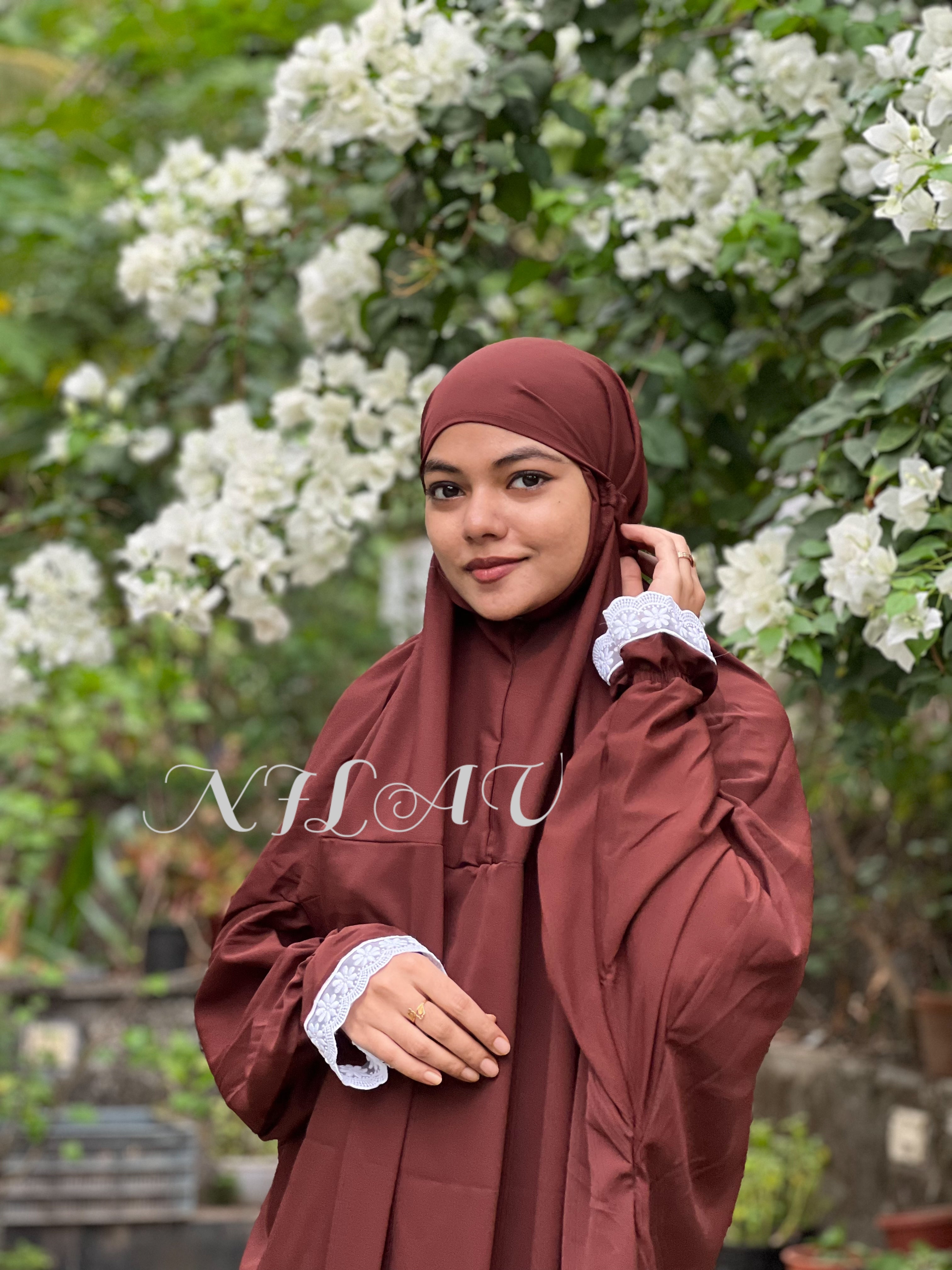 Coffee brown prayer dress